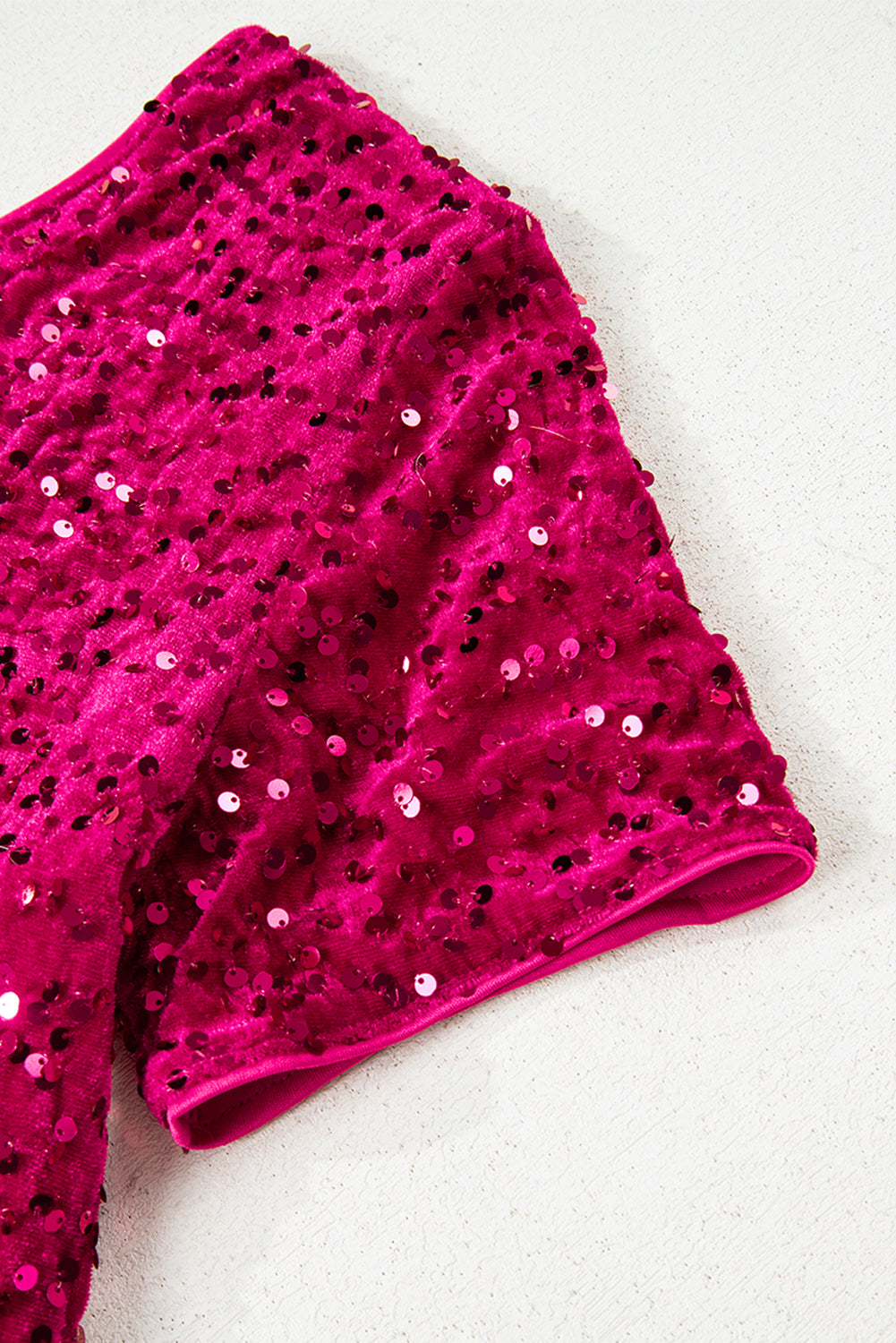 Pitaya Pink One Shoulder Thigh High Split Bodycon Sequin Gown